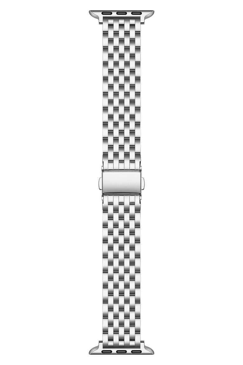 Remy Stainless Steel Apple Watch® Watchband, Main, color, SILVER