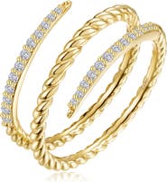 Lafonn Serpentine Pavé Simulated Diamond Wrap Ring