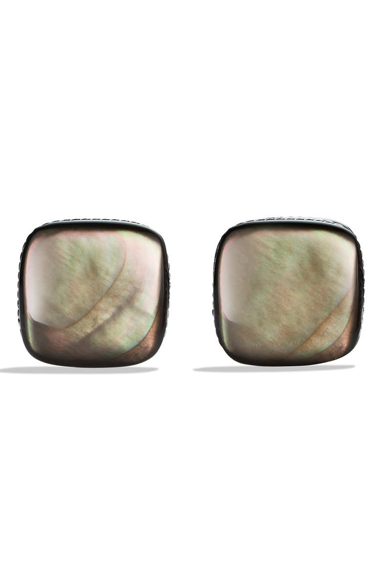 David Yurman Streamline<sup>®</sup> Cuff Links with Black Mother-of-Pearl, Alternate, color, 