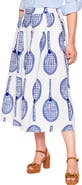 Boden Verity Linen Midi Skirt