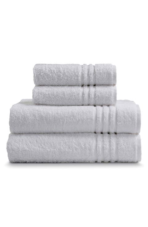 Solid Cotton 4-Piece Towel Set