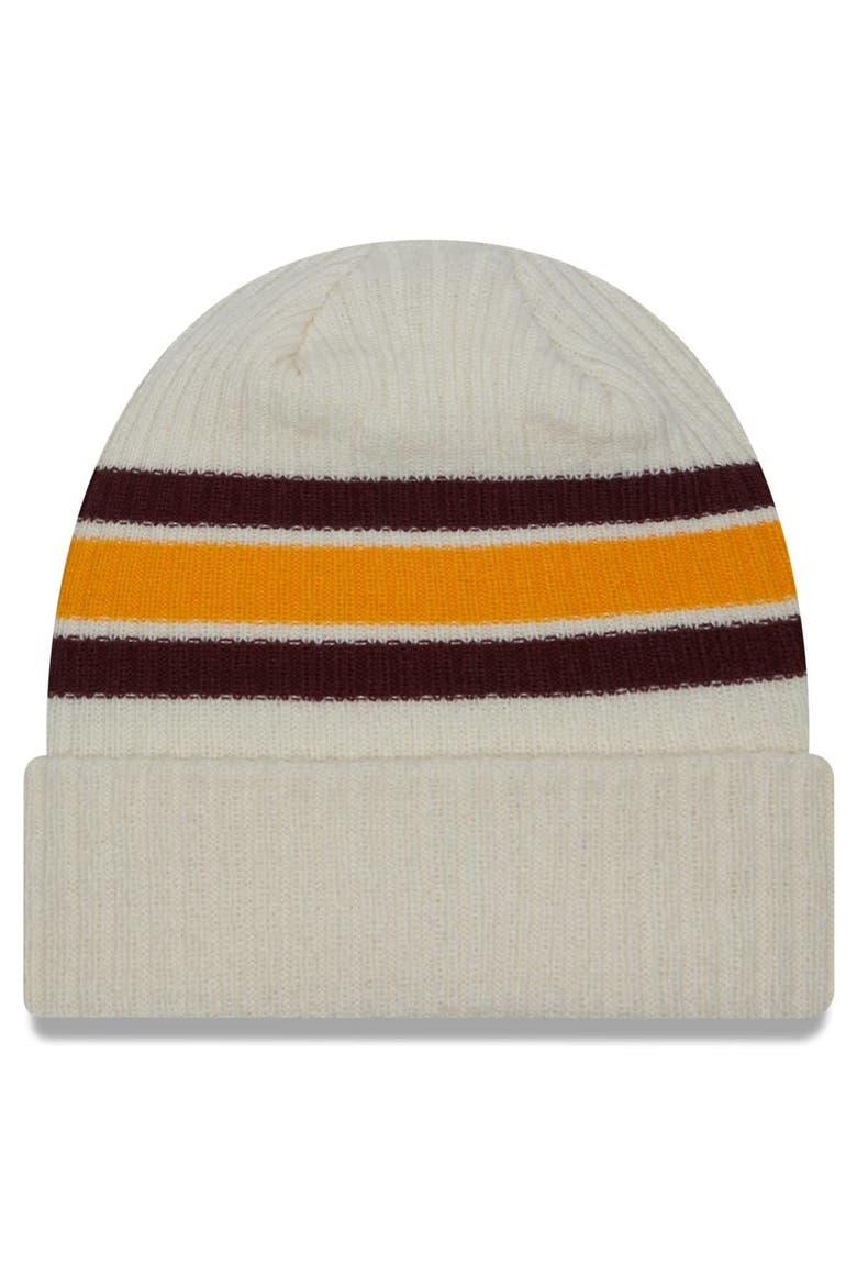Men's New Era Cream Minnesota Golden Gophers Vintage Cuffed Knit Hat, Alternate, color, Cream