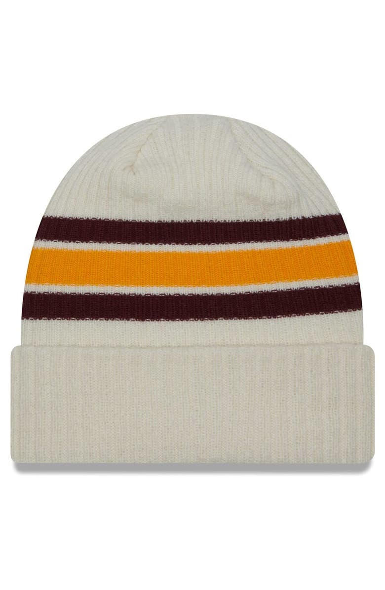 New Era Men's New Era Cream Minnesota Golden Gophers Vintage Cuffed Knit Hat, Alternate, color, Cream
