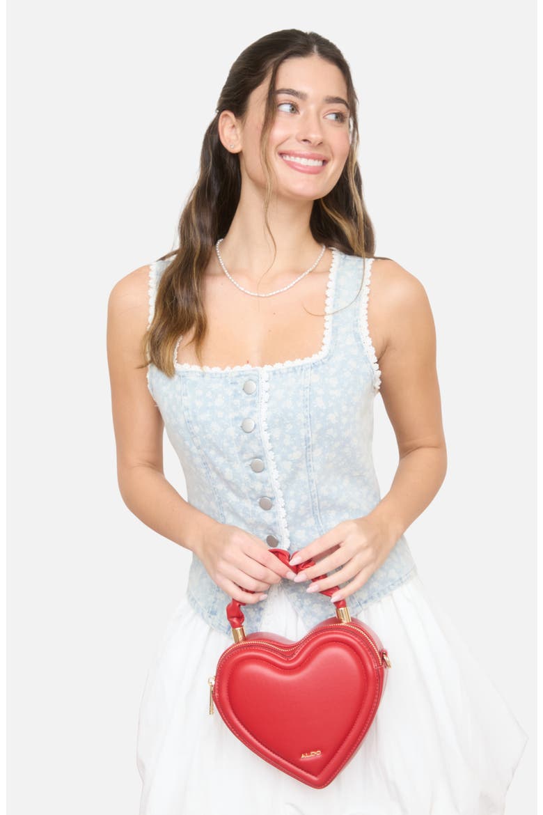 Floral Denim Vest, Alternate, color, DENIM