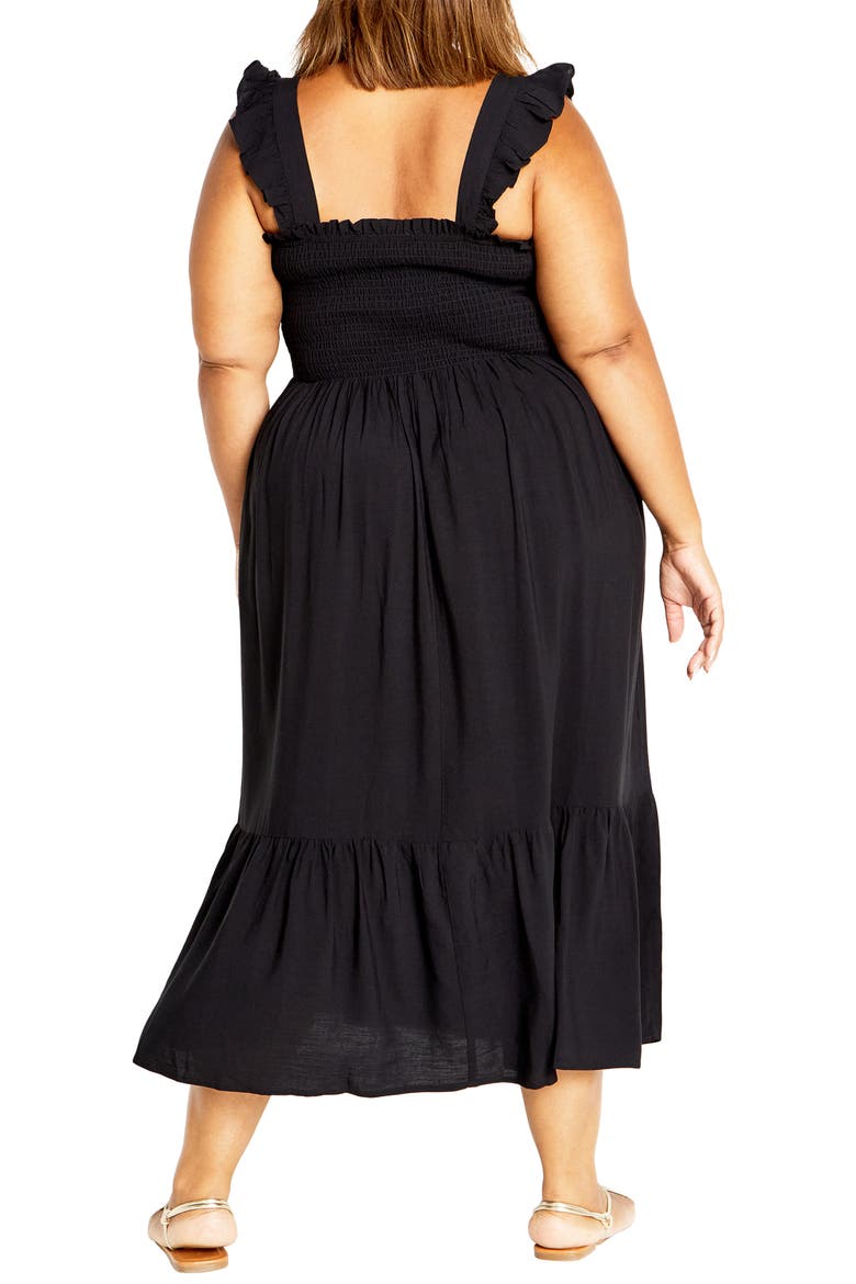 Oasis Maxi Sundress, Alternate, color, BLACK