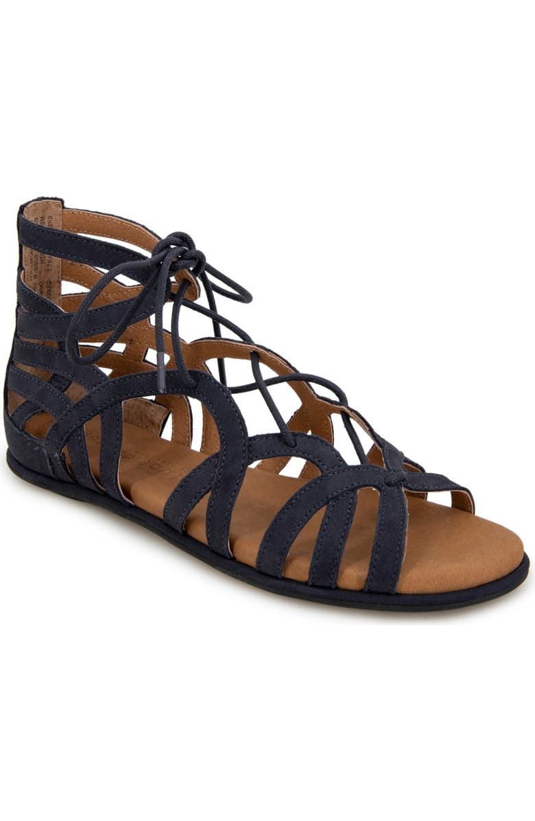 Gentle Souls by Kenneth Cole 'Break My Heart 3' Cage Sandal, Main, color, Navy