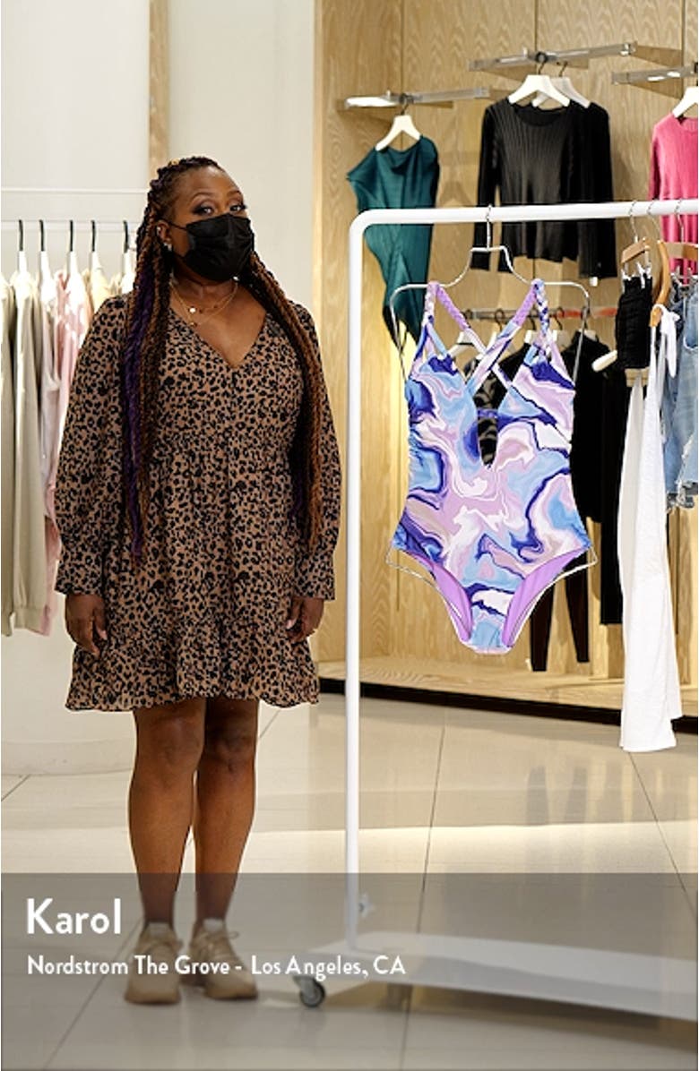 Agate Plunge One-Piece Swimsuit, sales video thumbnail