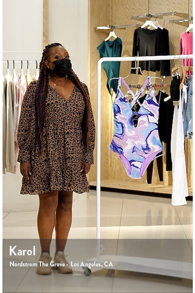 Agate Plunge One-Piece Swimsuit video