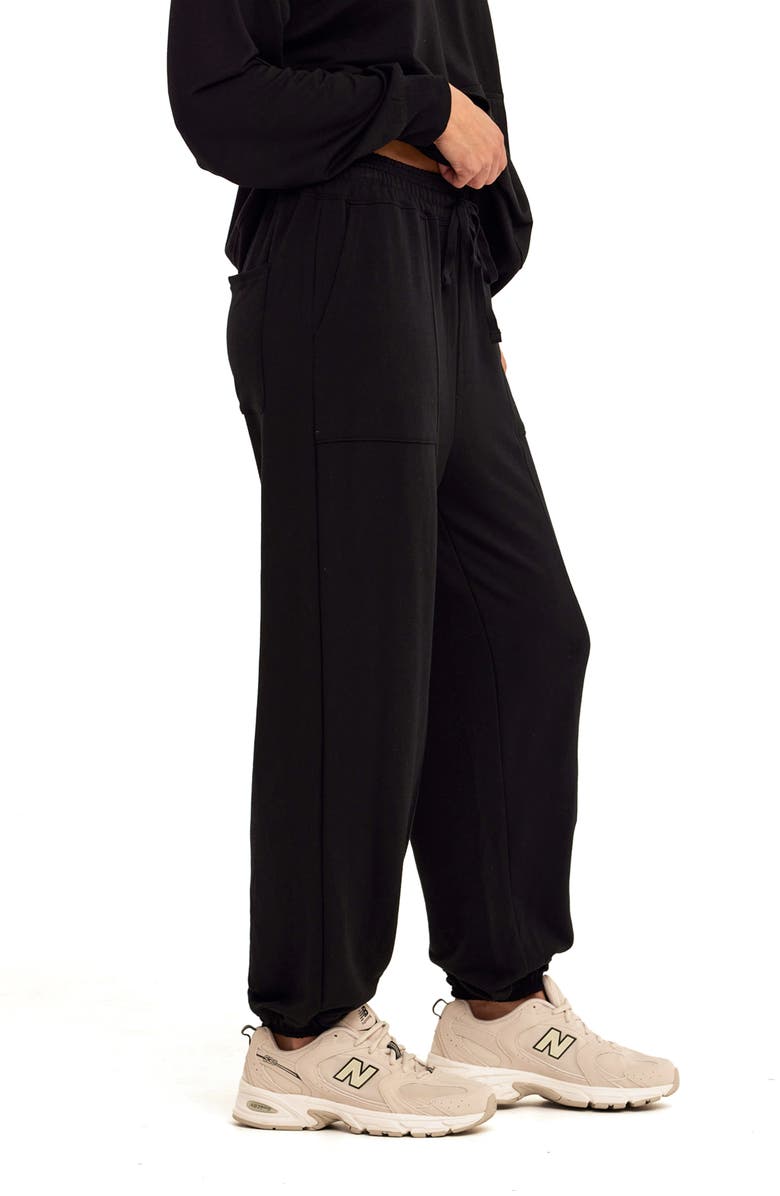 Threads 4 Thought Lottie Terry Sweatpants, Alternate, color, Black