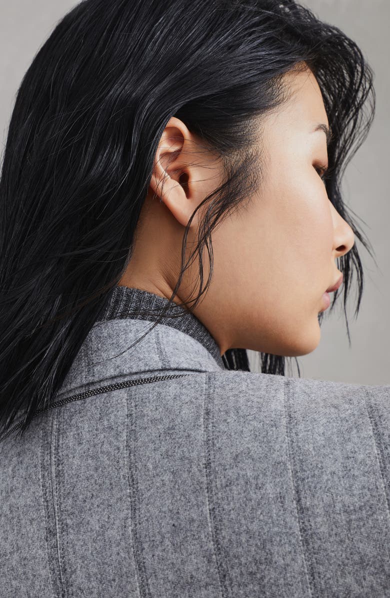 Brunello Cucinelli Cropped blazer with monili, Alternate, color, 