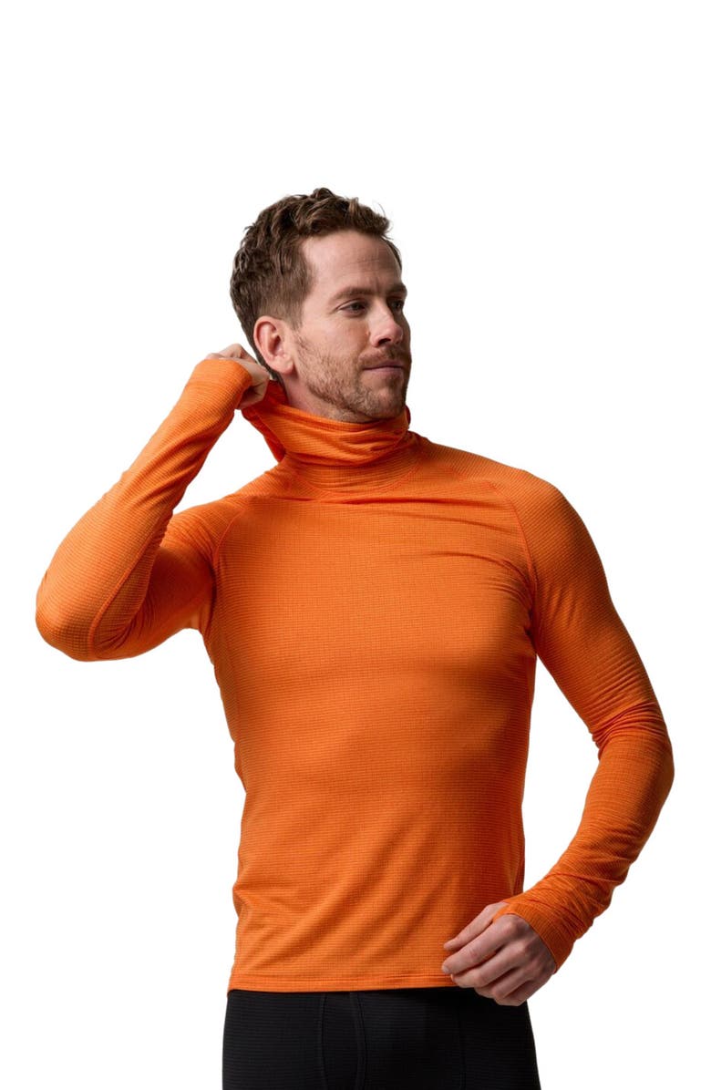 Backcountry Pines Micrrid Ultra-Lt Baselayer Balaclava Top - Men's, Main, color, Boundary Orange