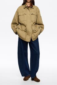 Bimba y Lola Cotton Drawstring Waist Jacket