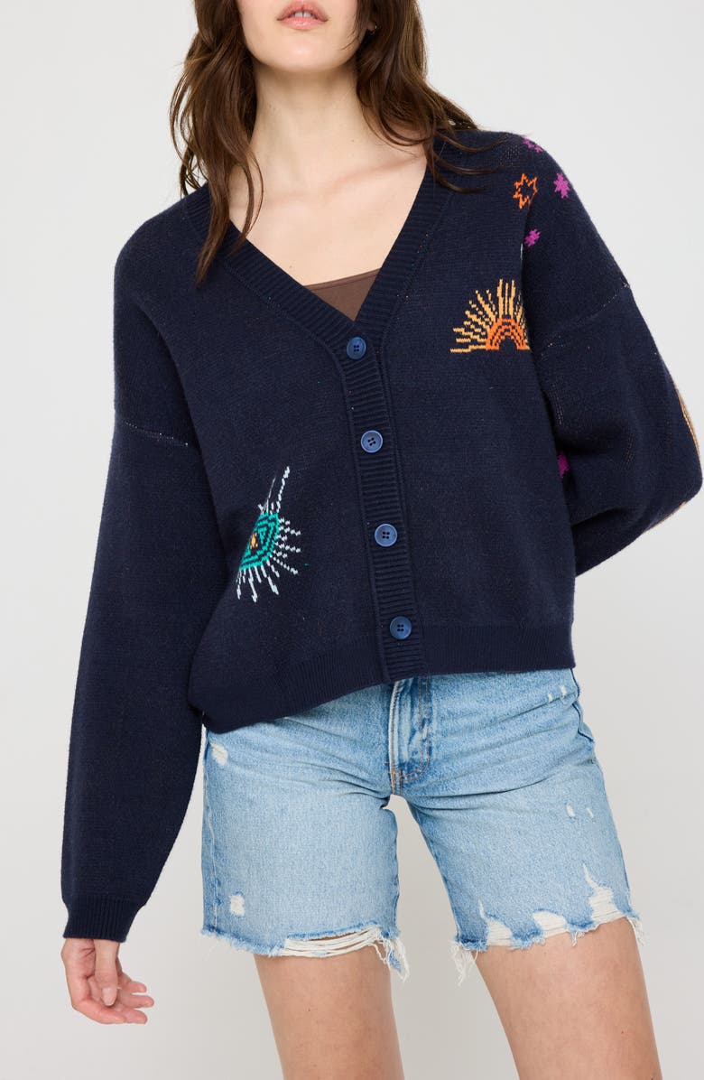 Spiritual Gangster Grateful Soul Delaney Cardigan, Alternate, color, 