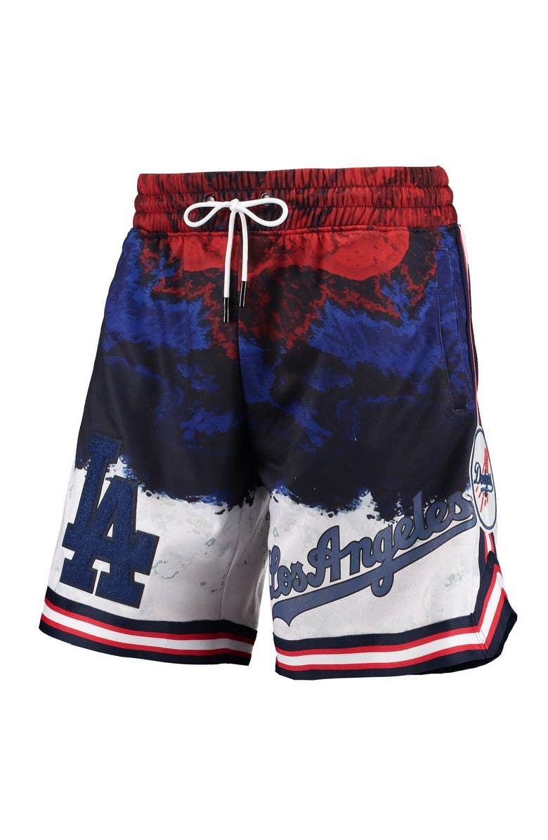 PRO STANDARD Men's Pro Standard Los Angeles Dodgers Red White and Blue Shorts, Alternate, color, 