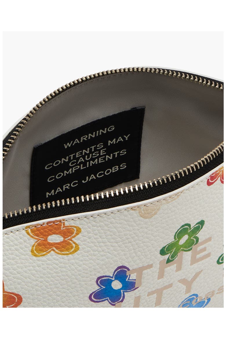 The Beauty Bag Pebble Leather Cosmetics Case, Alternate, color, WHITE MULTI