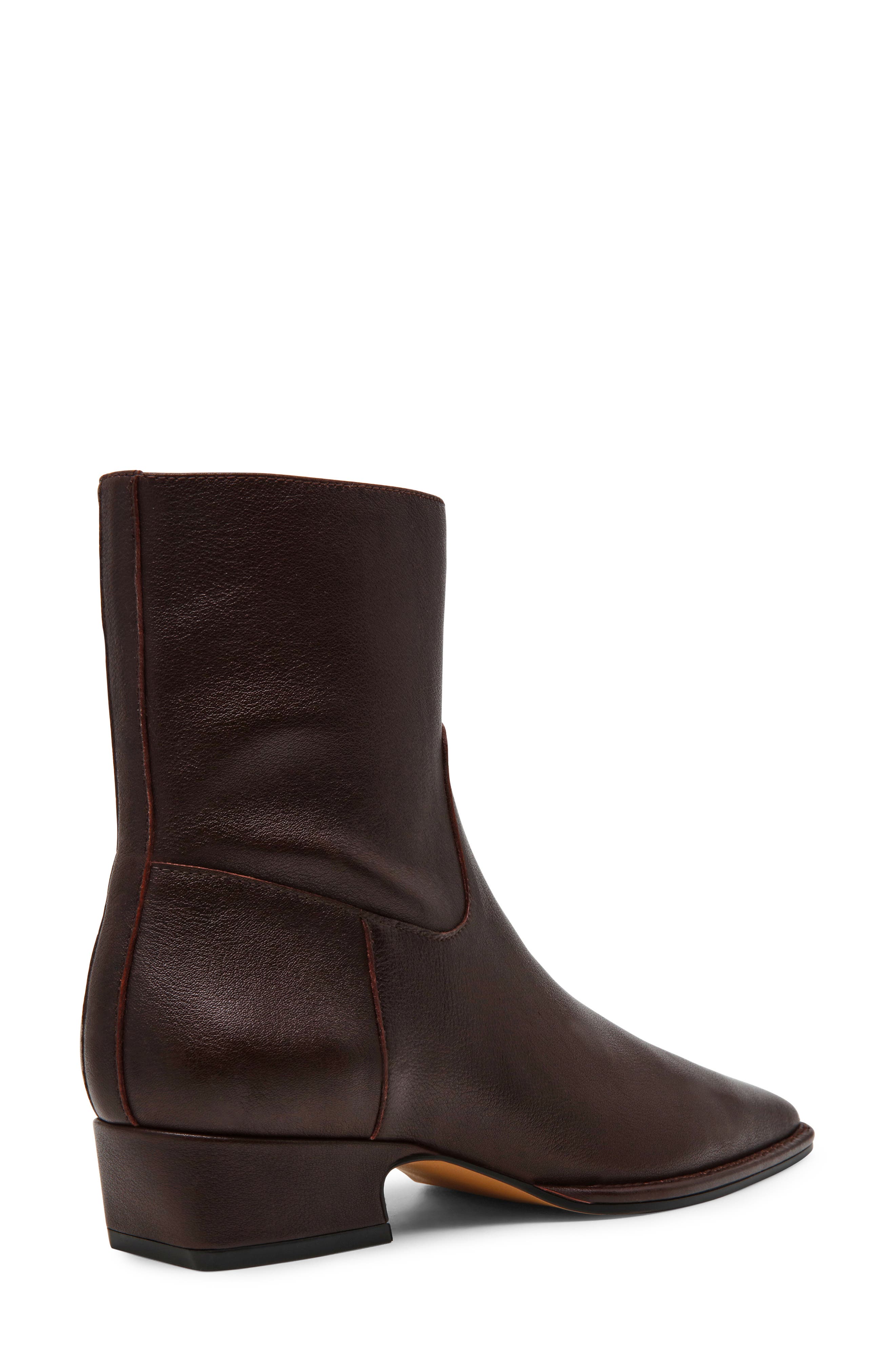 Define Block Heel Bootie, Alternate, color, BURGUNDY LEATHER