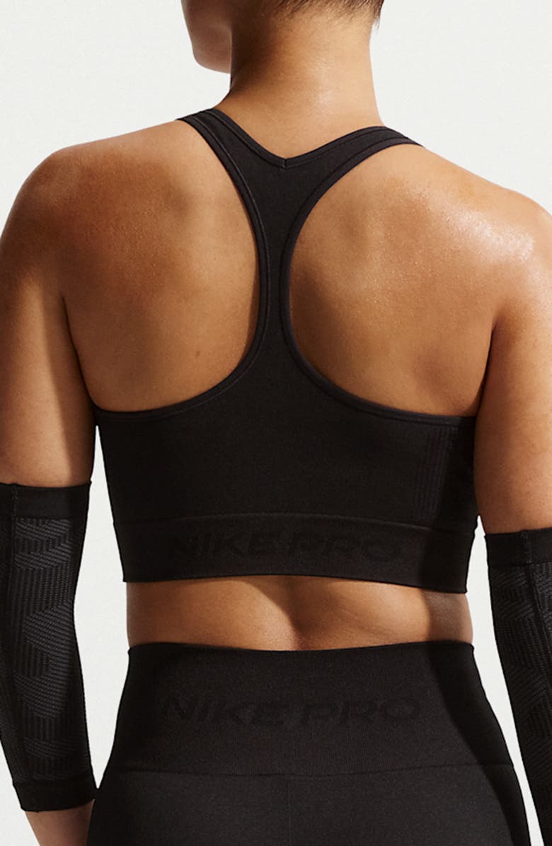 Nike Pro Seamless Dri-FIT Bra, Alternate, color, Black