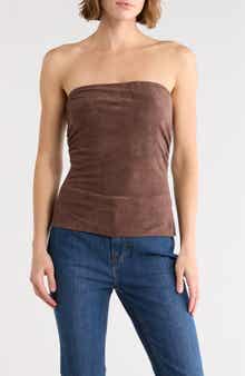 Vigoss Faux Suede Tube Top