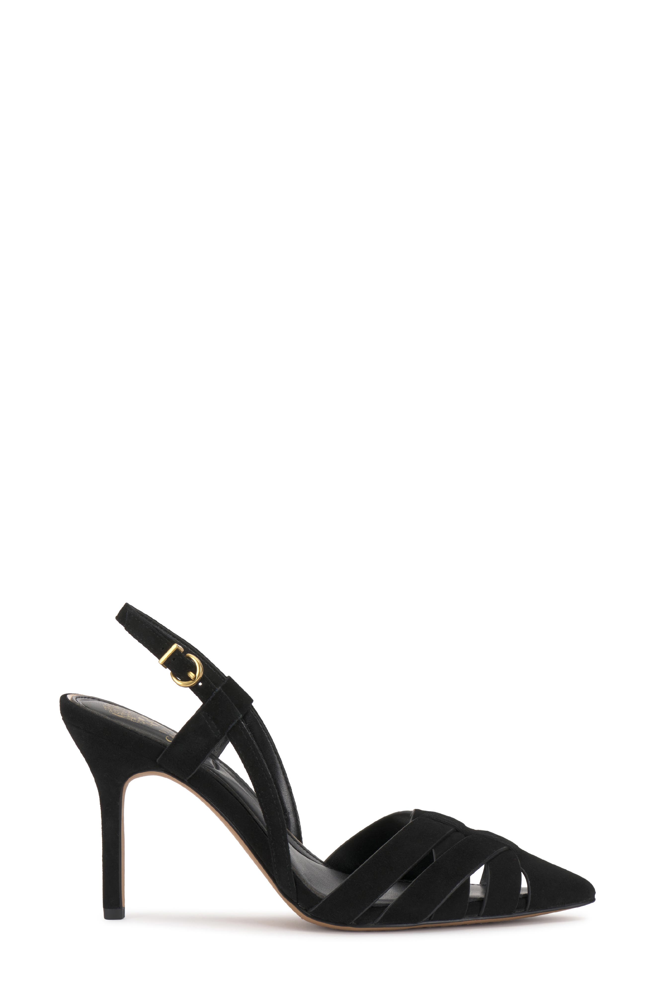 Vince Camuto Marsia Slingback Pointed Toe Pump, Alternate, color, Black