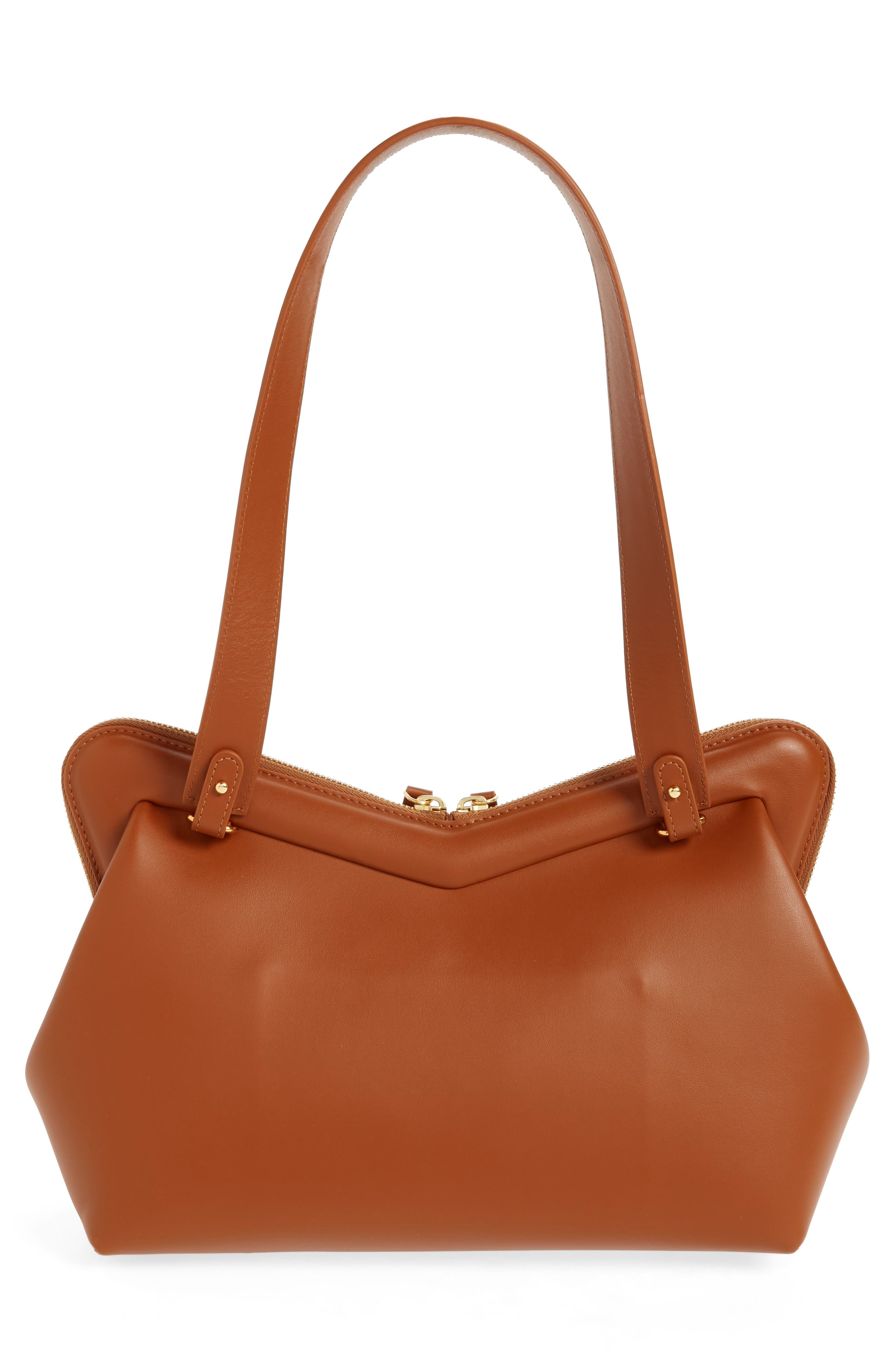M Frame Shoulder Bag, Alternate, color, CAMEL