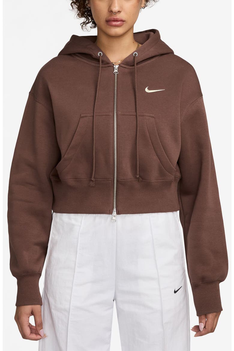 Phoenix Relaxed Fit Cotton Blend Fleece Hoodie, Main, color, FAUNA BROWN/ SAIL