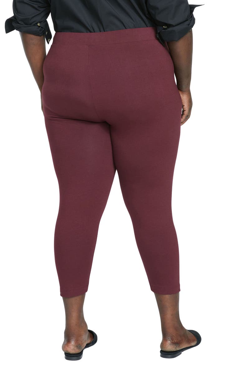 Roya Crop Leggings, Alternate, color, BLACK CHERRY RED