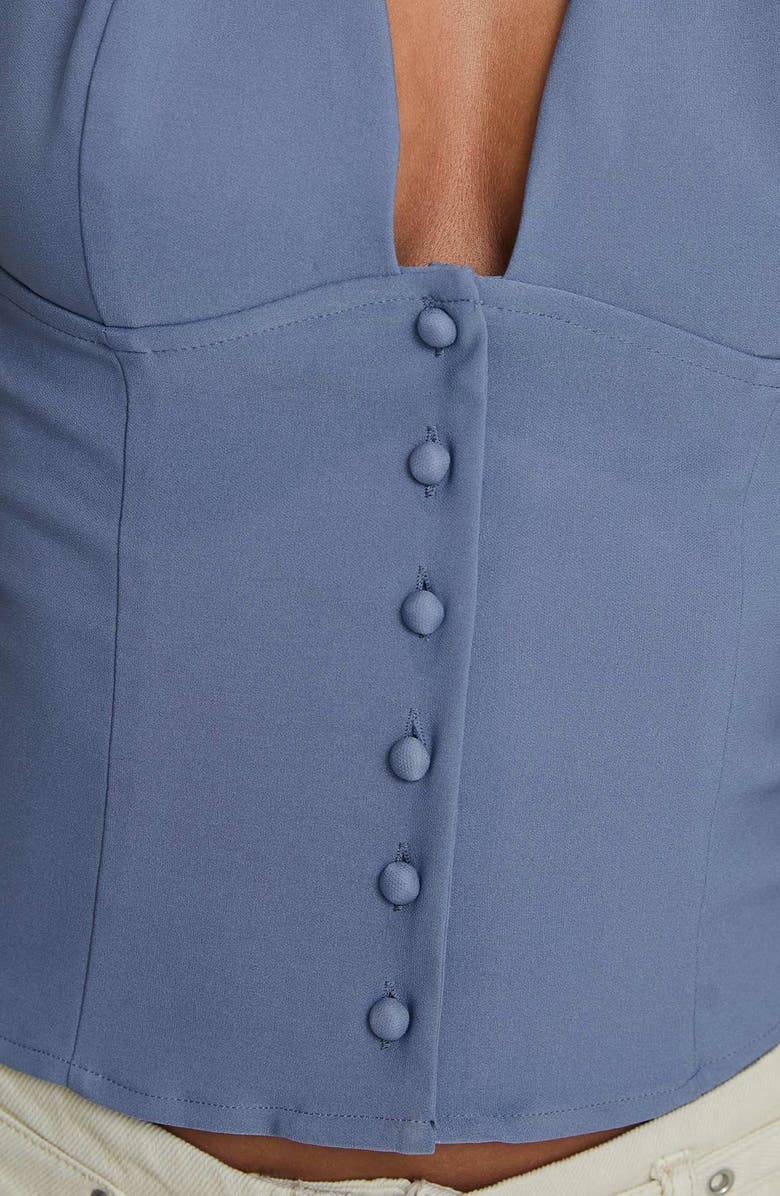 Princess Polly Serefina Halter Top, Alternate, color, Blue Slate