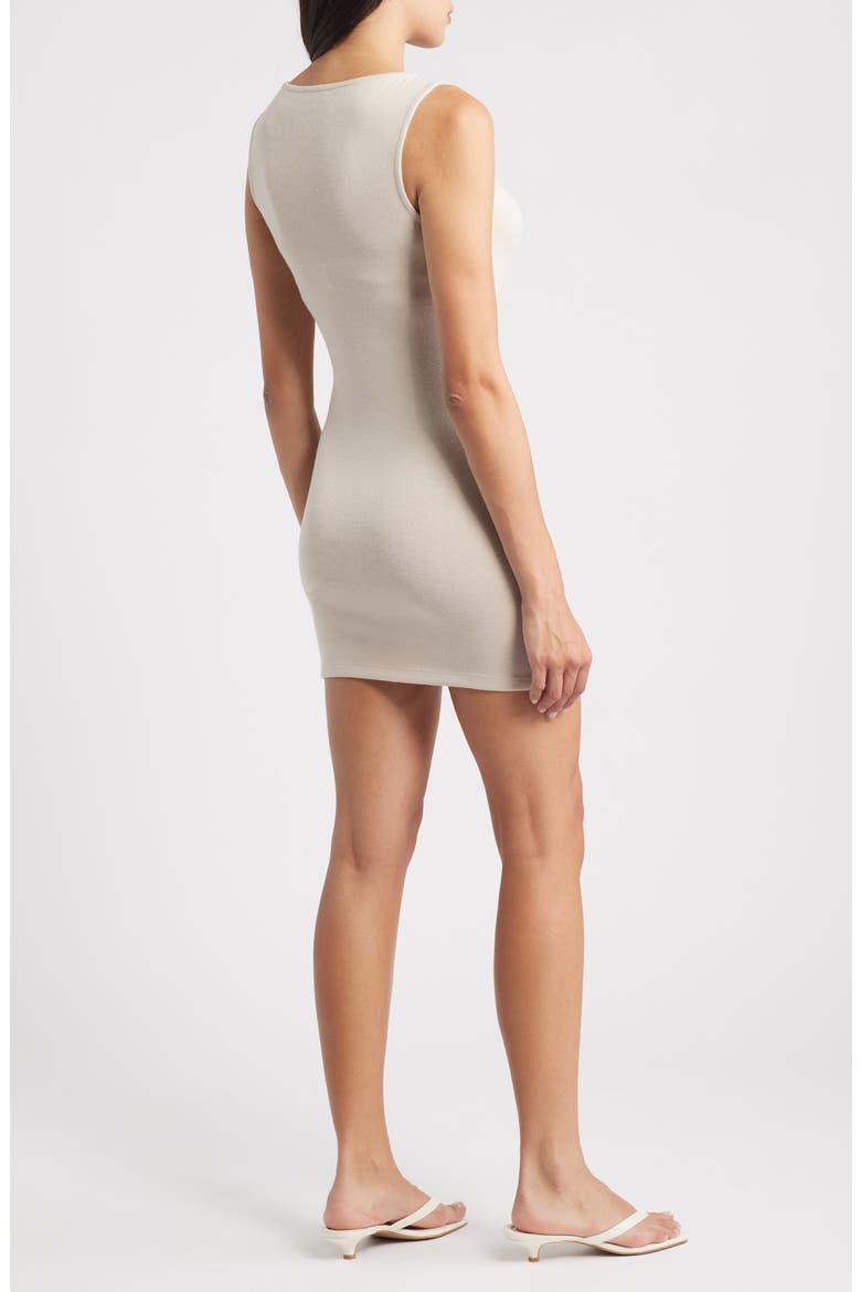 '90s Sleeveless Body-Con Minidress, Alternate, color, SAND