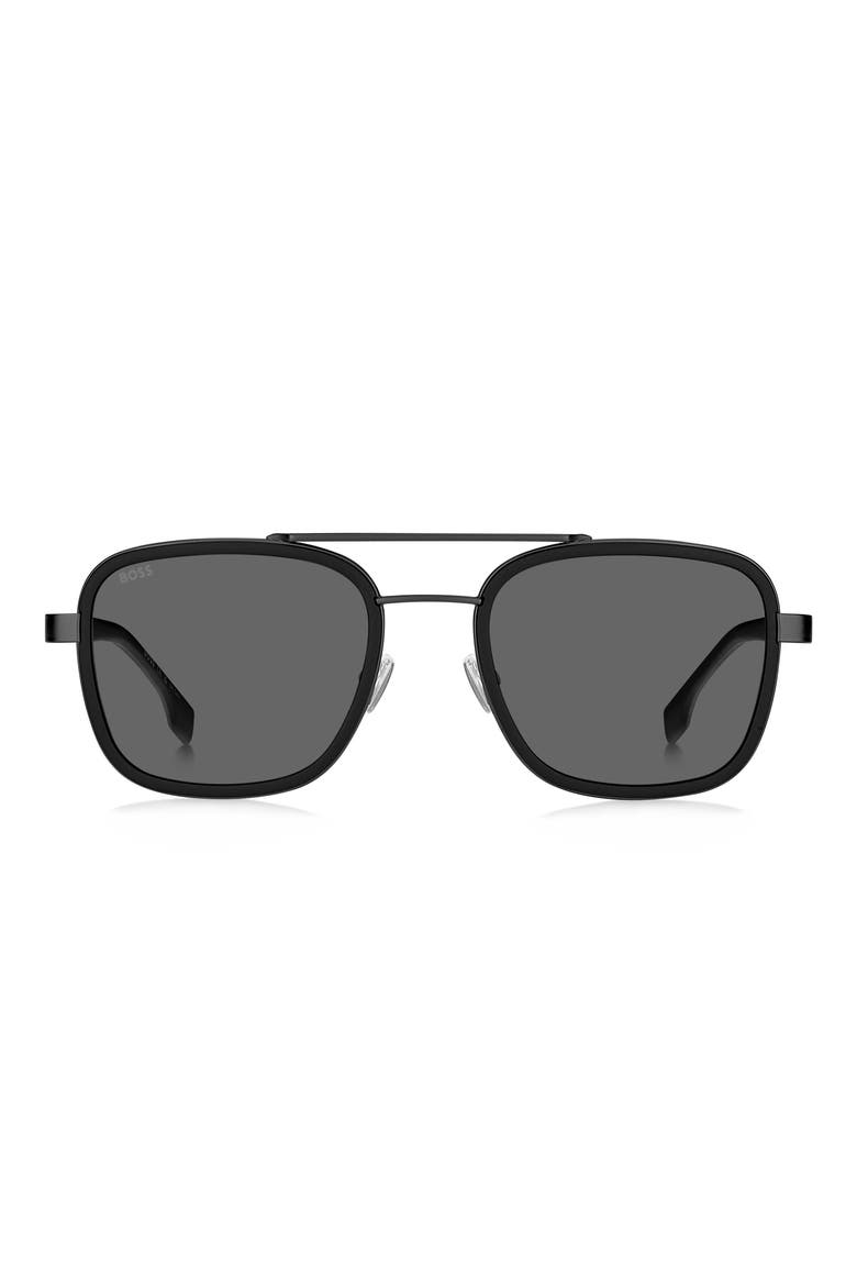 1486/S 54mm Square Sunglasses, Main, color, MATTE BLACK