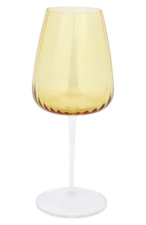 Vietri Francesca Wine Glass In Yellow