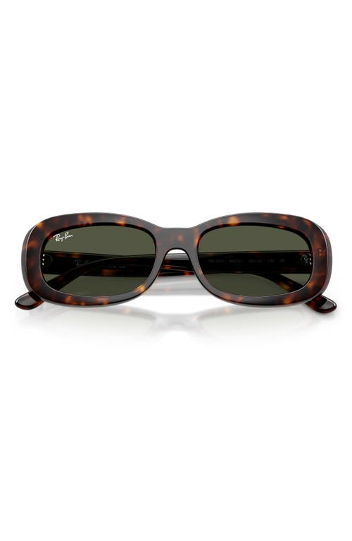 Ray Ban Ray-ban 56mm Oval Sunglasses In Brown