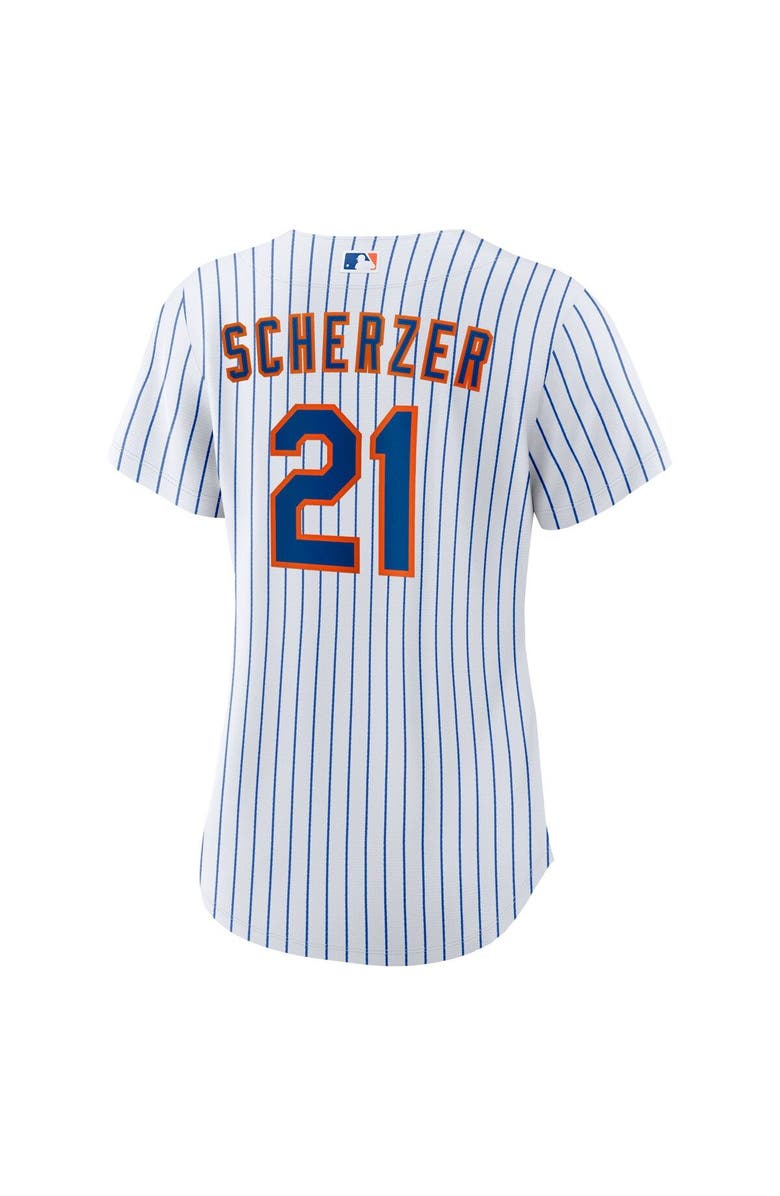 Nike Women's Nike Max Scherzer White New York Mets Home Replica Player Jersey, Alternate, color,