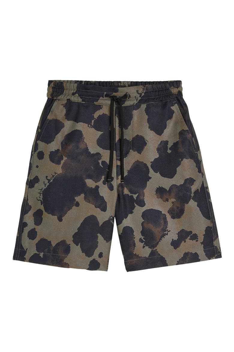 Kids' Regular Fit Shorts, Main, color, PAINTERLY ANIMAL OLIVE NIGHT