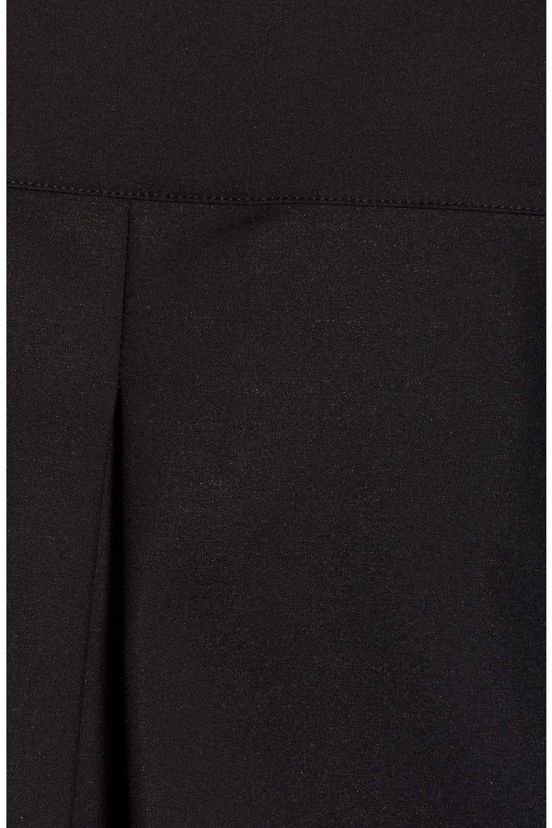 Collared Crop Jacket, Alternate, color, BLACK