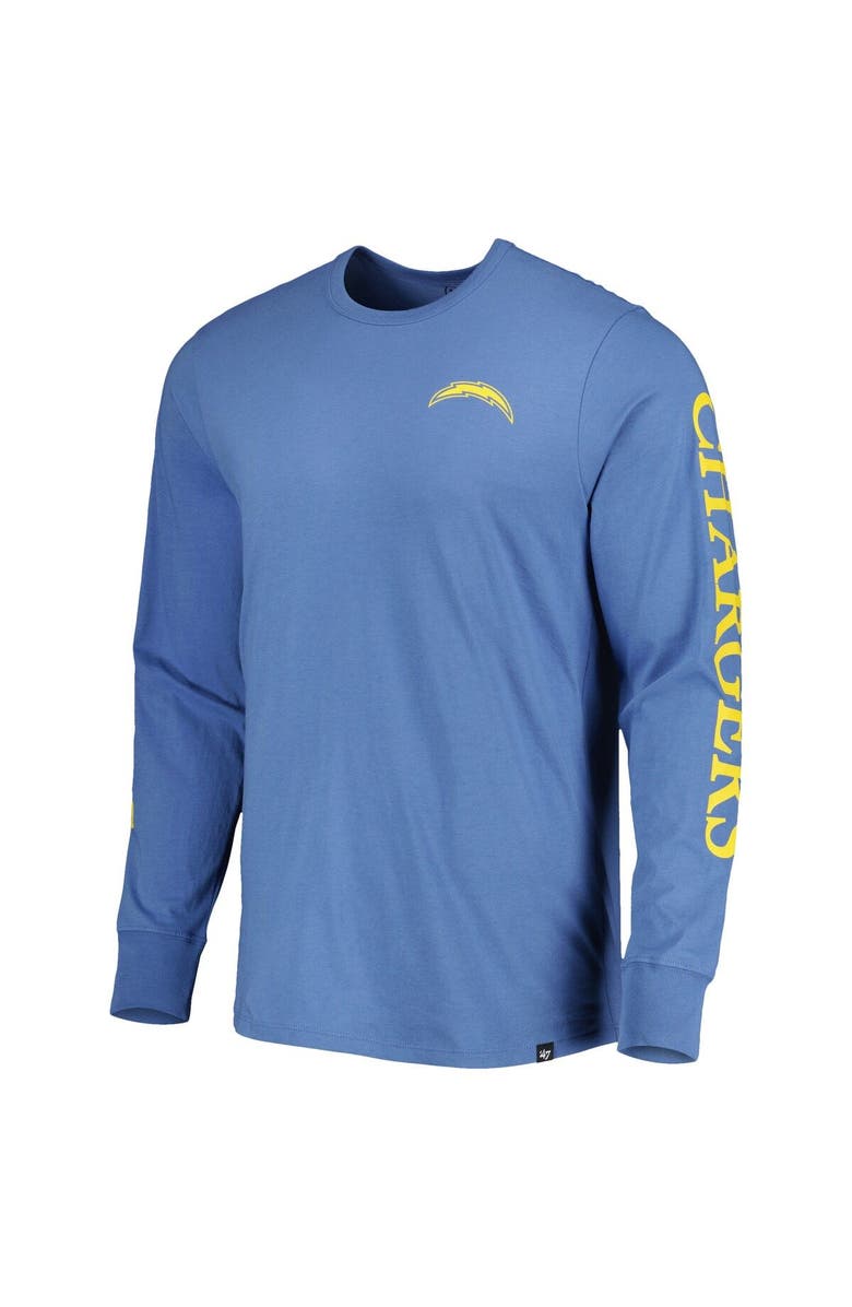 '47 Men's '47 Powder Blue Los Angeles Chargers Franklin Long Sleeve T-Shirt, Alternate, color, 