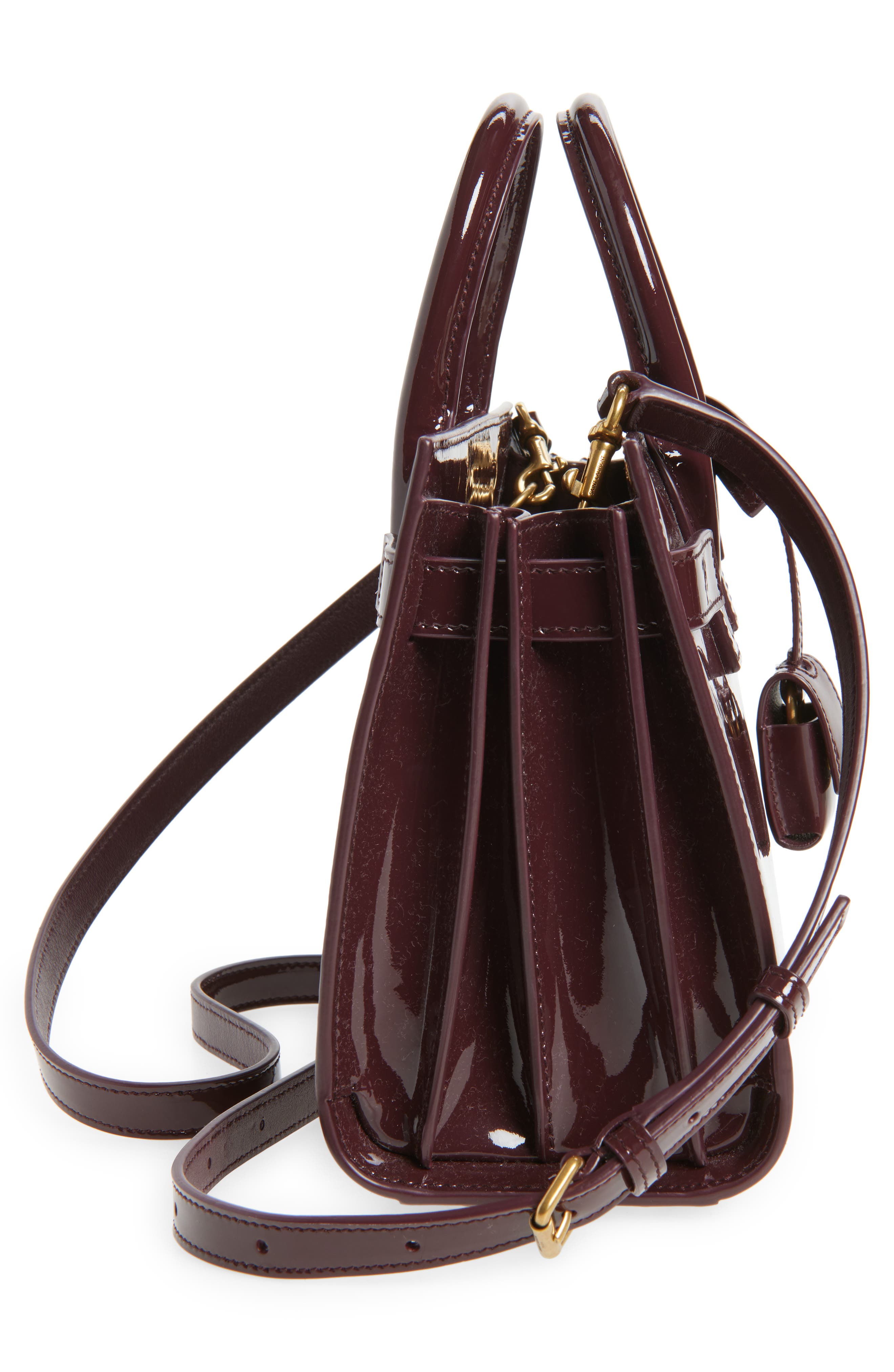 Saint Laurent Nano Sac de Jour Leather Tote, Alternate, color, 