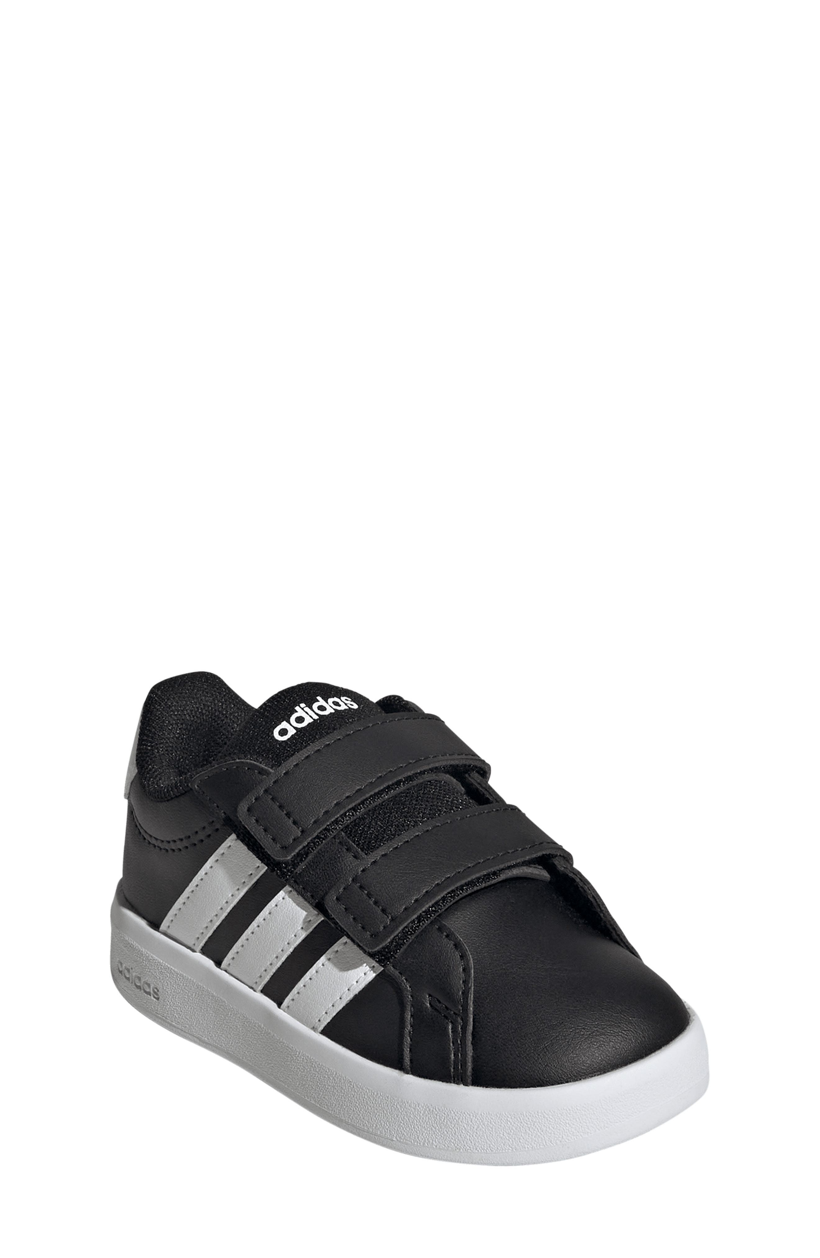 adidas Kids' Grand Court Sneaker, Main, color, Black/ Footwear White
