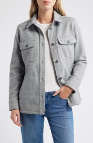 Caslon® Twill Belted Utility Jacket