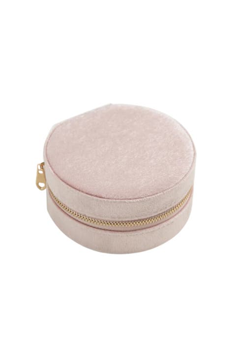 Velvet Circle Jewelry Case