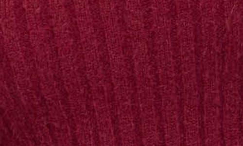 Blu Pepper Mock Neck Crop Sweater In Red