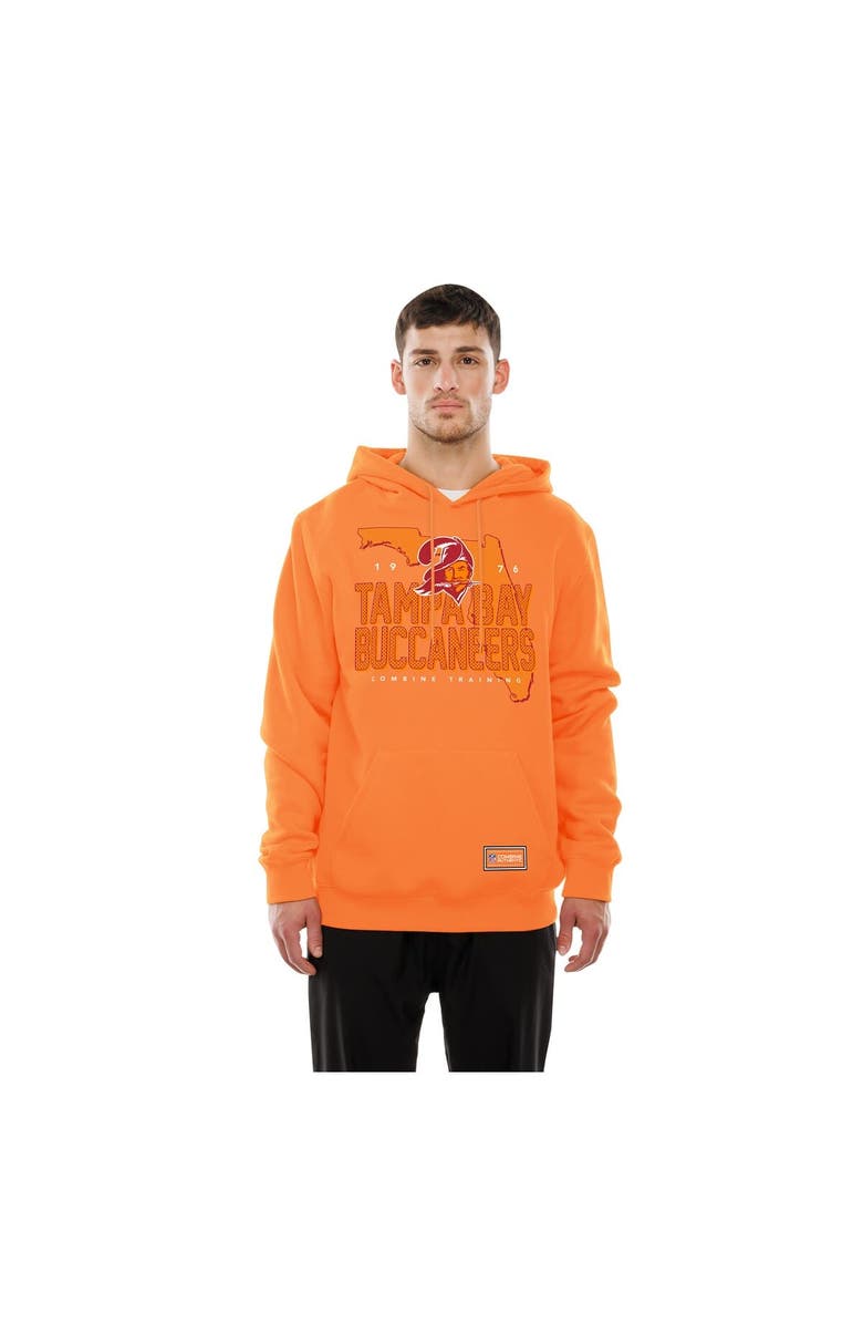 New Era Men's New Era Orange Tampa Bay Buccaneers Combine Authentic Local State Throwback Hoodie, Alternate, color,