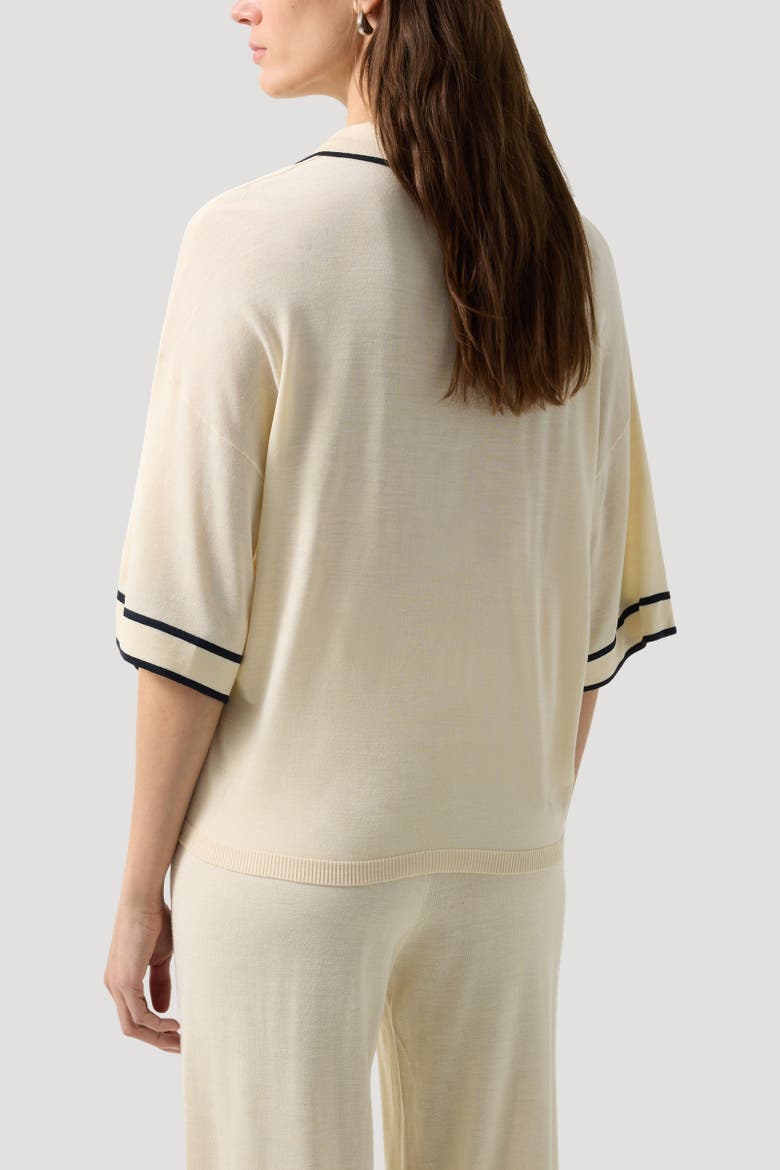 Knitted Shirt Paris, Alternate, color, Cream
