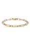14K Gold Diamond Paper Clip Chain Bracelet - 0.81ct.