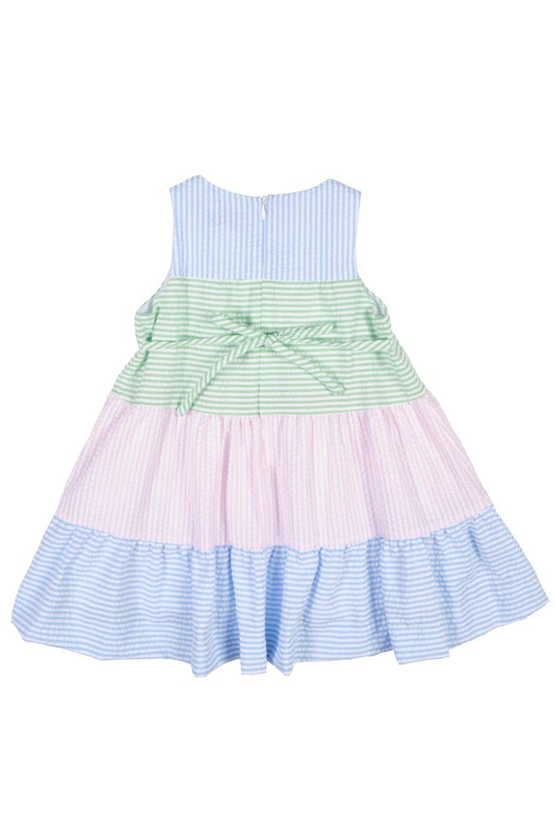 Seersucker Dress With Tulips, Alternate, color, Multi