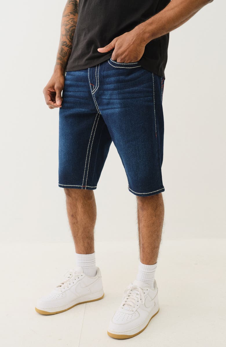 True Religion Ricky Big T Denim Shorts, Alternate, color, 