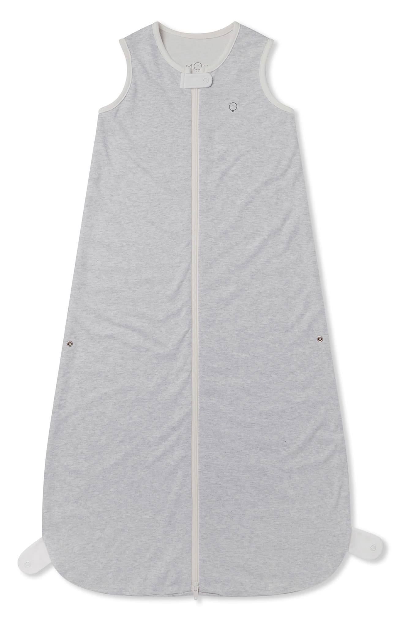 MORI Kids' Zip-Up Wearable Blanket in Gray Marl 