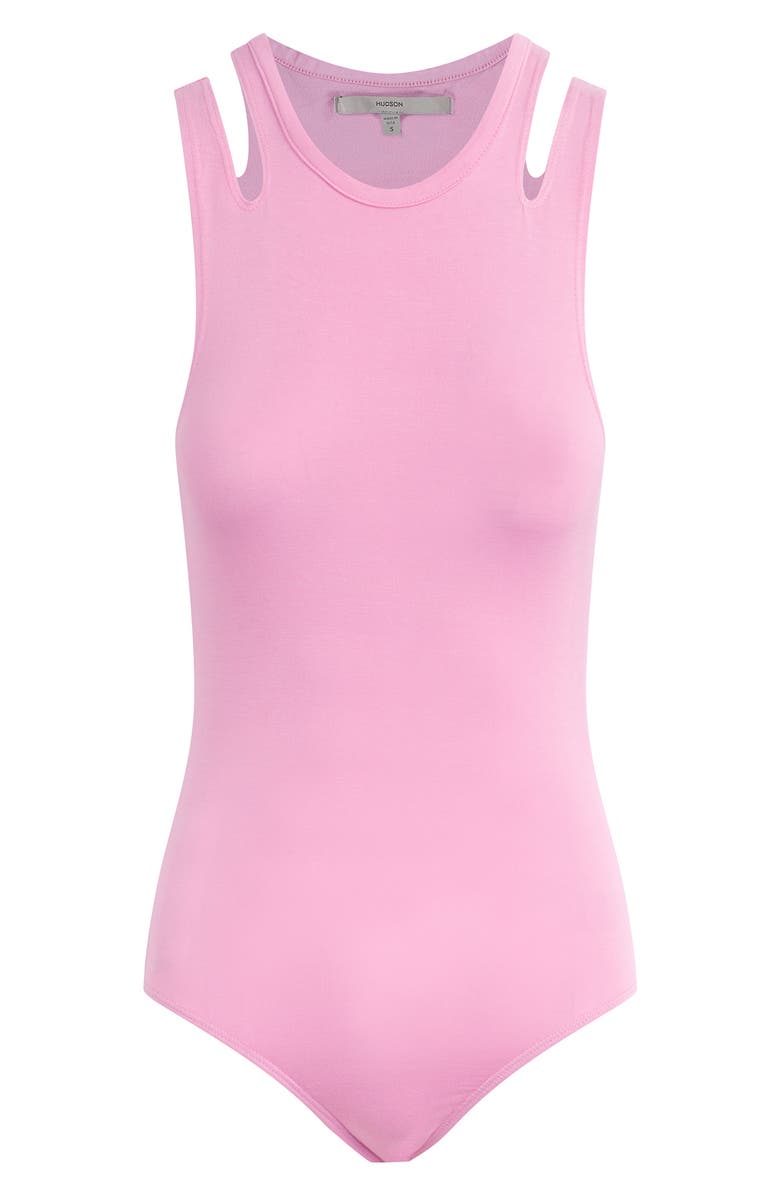 Hudson Jeans Cutout Sleeveless Bodysuit, Alternate, color,