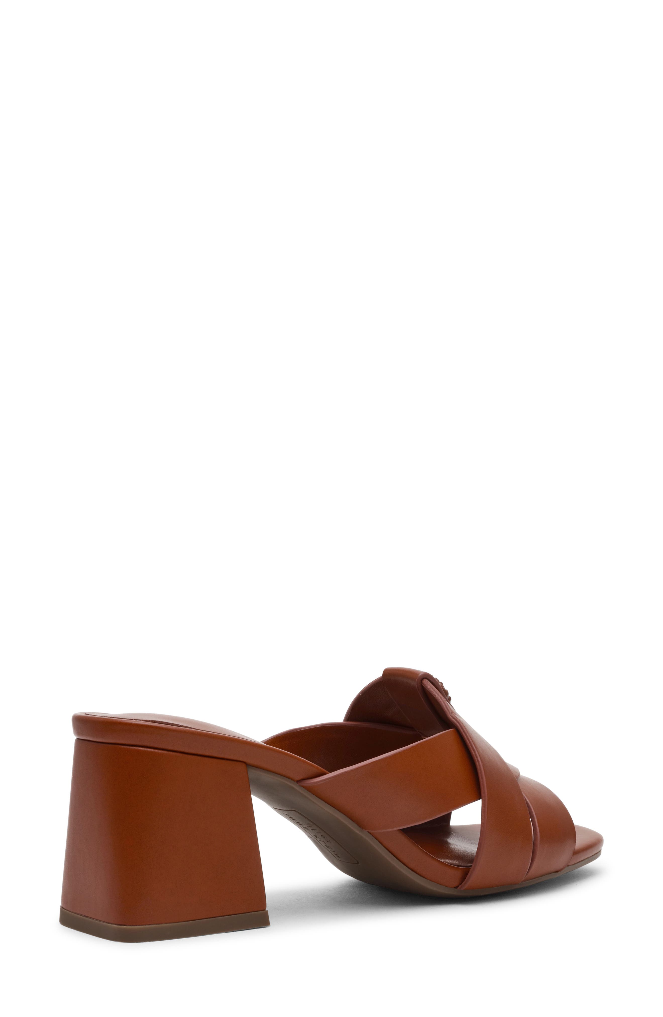 Monda Block Heel Slide Sandal, Alternate, color, COFFEE PU