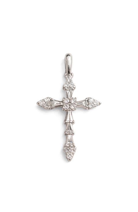Moissanite Cross Pendant