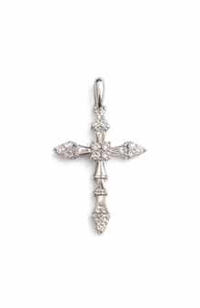 BEST SILVER Moissanite Cross Pendant
